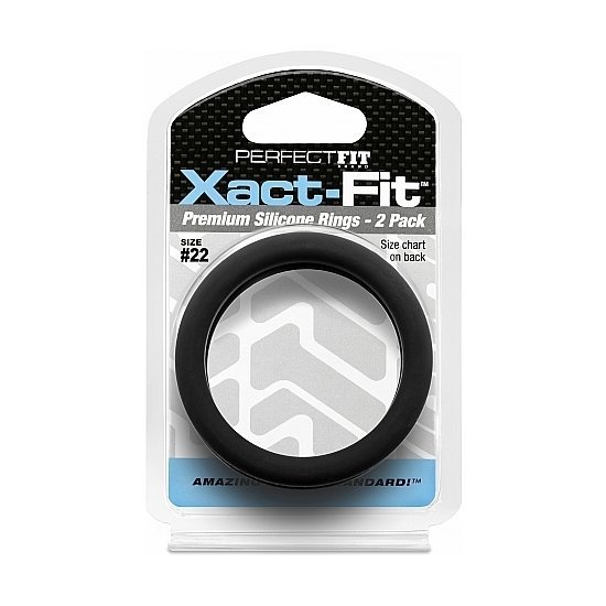 Confezione da 2 anelli in silicone Xact-fit 20,7 cm - nero
