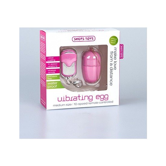 Telecomando vibrante per uovo 10 velocità rosa