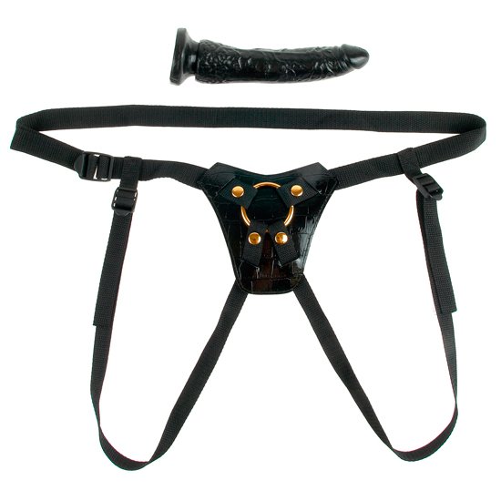 Harness dice Fetish fantasy gold