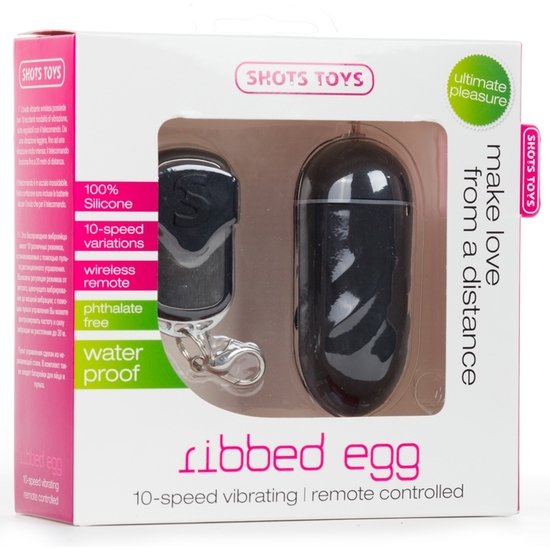 Spara telecomando uovo a coste nero 100 silicone