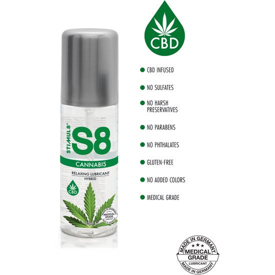 S8 lubrificante ibrido alla cannabis 125 ml