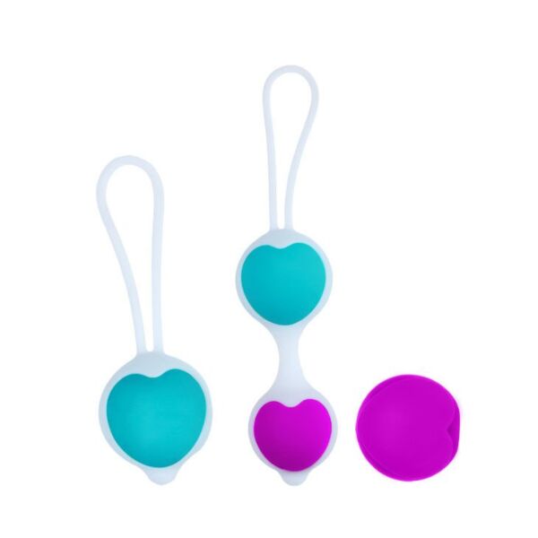 Palline vaginali Pretty Love Hegel Ball in silicone, con il loro supporto e le sfere intercambiabili