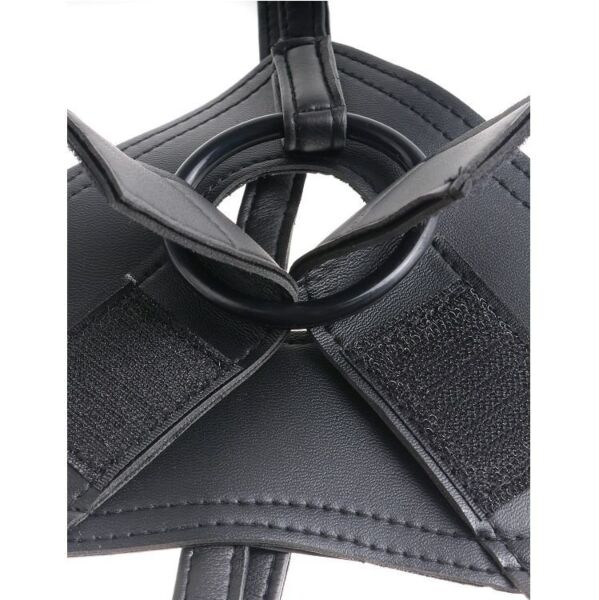 Strap-on con dildo realistico King Cock Strap-On Harness, con base a ventosa