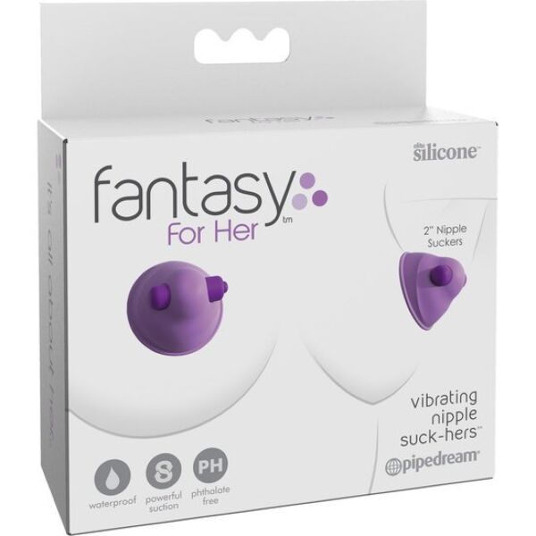Stimolatore per capezzoli Fantasy For Her Vibrating Nipple Suck-Hers, con la sua coppa in silicone