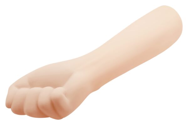 Dildo Party Up Tony a forma realistica di braccio e pugno, di colore beige