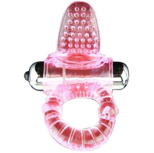 Anello vibrante Baile BI-014081 con stimolatore clitorideo e il suo bullet vibrante