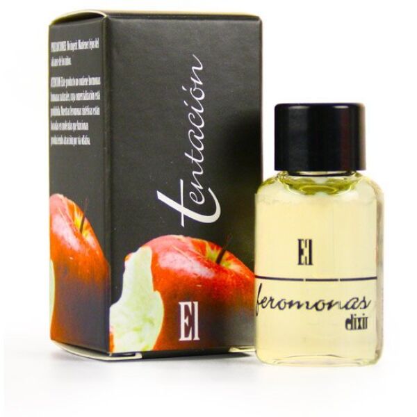 Profumo ai feromoni Tentación Elixir, flacone di vetro da 7 ml con il suo astuccio individuale