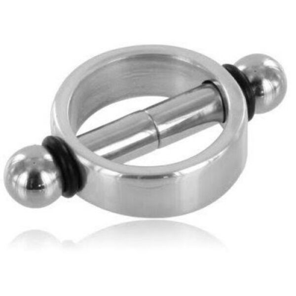 Pinze per capezzoli magnetiche Metal Hard, con l'anello e le due barrette