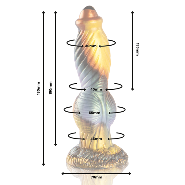 Dildo vibrante EPIC Phoenix con il suo telecomando