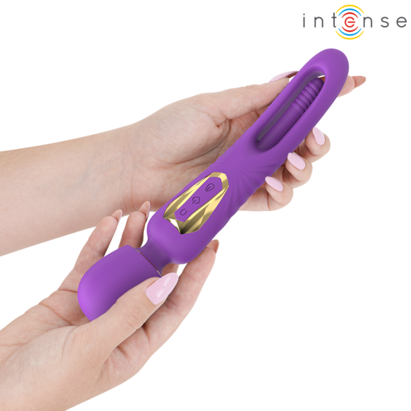 Vibratore wand Intense Christy con la sua lingua oscillante