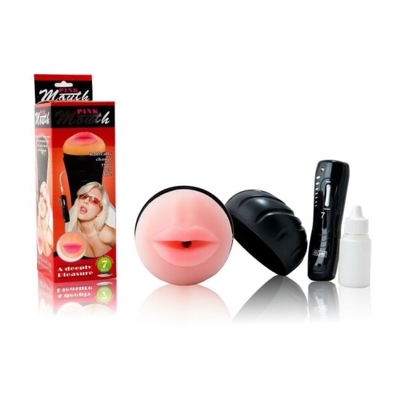 Masturbatore Baile a forma di bocca con vibratore integrato