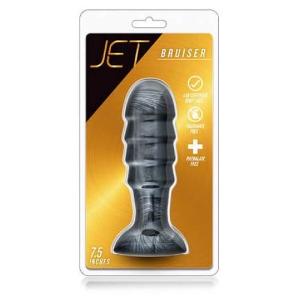 Plug anale Blush Novelties Jet Bruiser con rilievi e base con ventosa