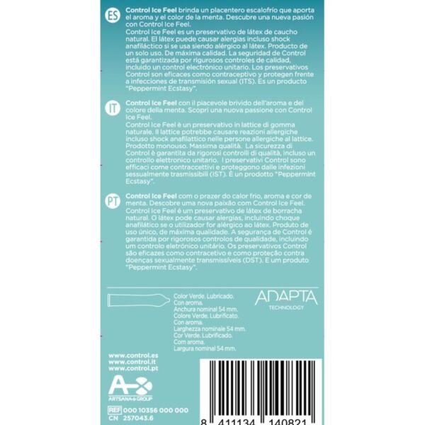 Confezione da 10 preservativi Control Ice Feel