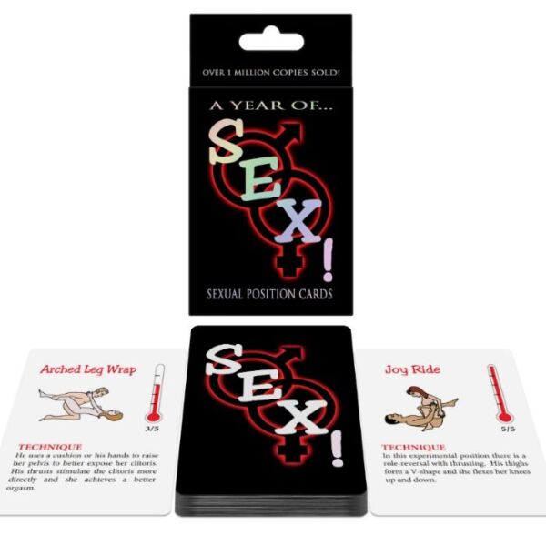 Gioco di carte Kheper Games A Year of SEX! con posizioni del Kamasutra