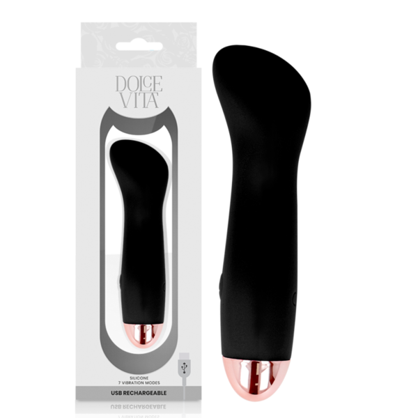 Vibratore Dolce Vita One in silicone, in rosa e in nero