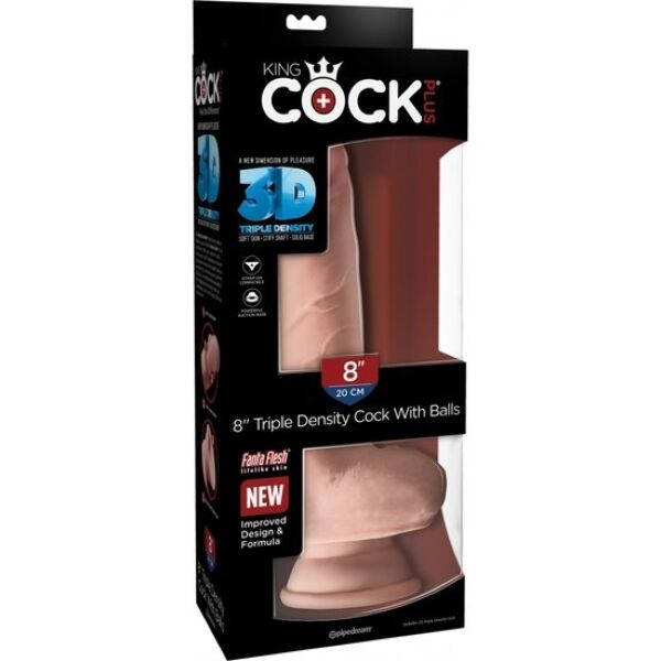 Dildo realistico King Cock Plus Triple Density di Pipedream, con ventosa alla base