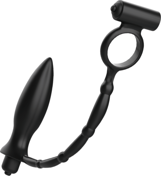 Plug anale vibrante Addicted Toys Annal Massager Cockring, con il suo anello fallico