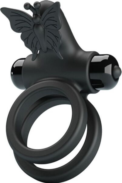 Anello vibrante doppio Pretty Love BI-210296 con la sua farfalla vibrante