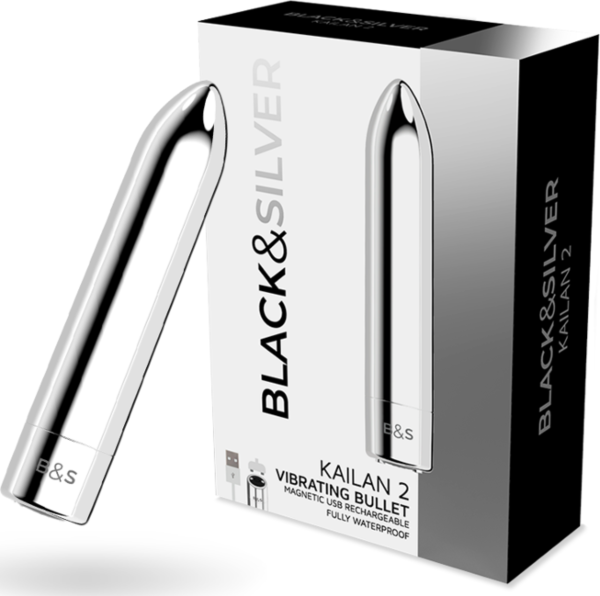 Bullet vibrante Black&Silver Kailan 2
