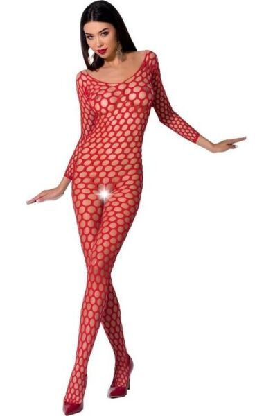 Bodystocking Passion BS077 in rete con pizzo e trasparenze