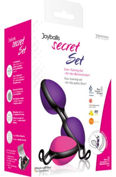 Palline vaginali JoyDivision Joyballs Secret Set, con pallina singola e doppia