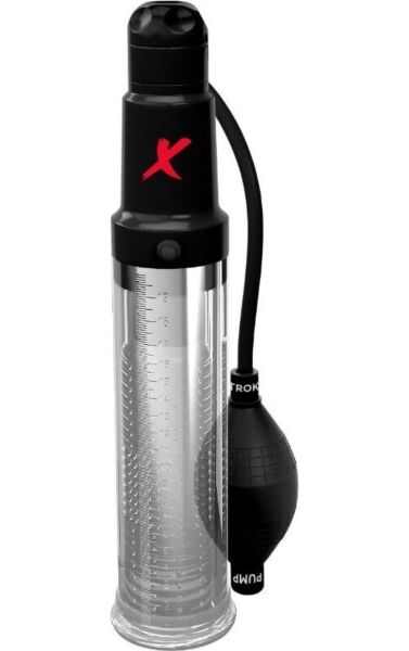 Pompa per erezione e masturbatore PDX Elite Suck N Pump Stroker di Pipedream, con tubo trasparente