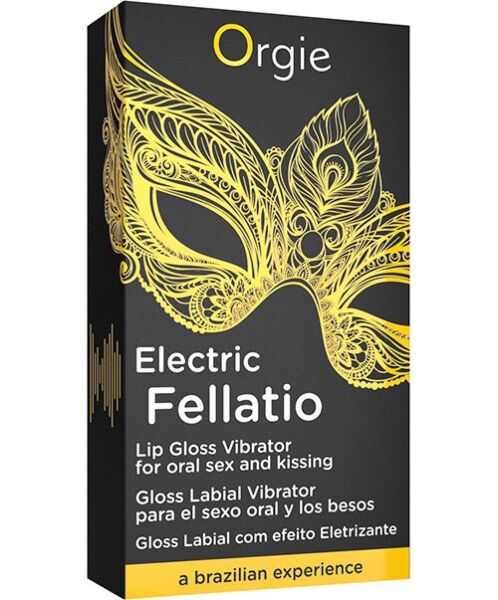Lucidalabbra Orgie Sexy Vibe Electric Fellatio nel suo flacone roll-on in vetro da 10 ml