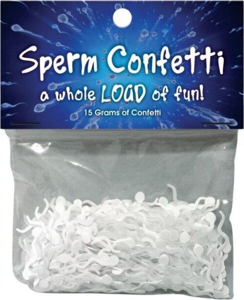 Coriandoli sperma Kheper Games, coriandoli a forma di spermatozoo