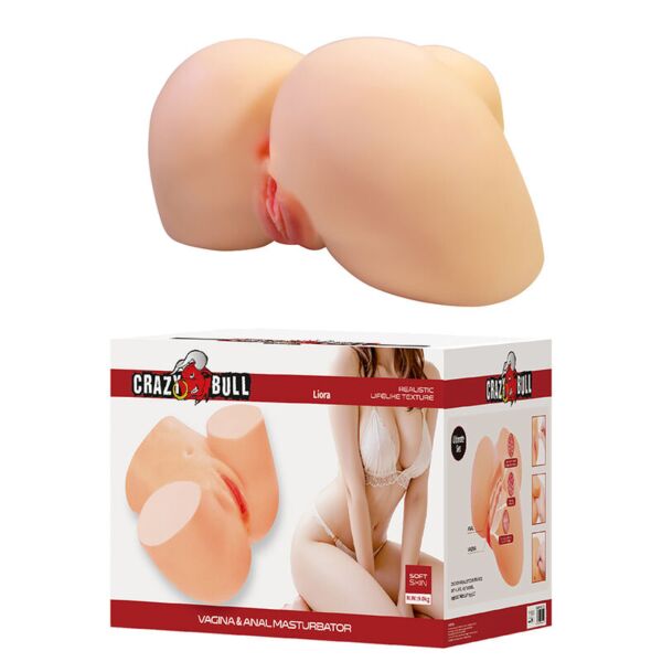 Masturbatore Crazy Bull XXL con doppia entrata vaginale e anale