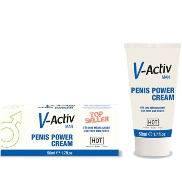 Crema intima uomo HOT V-ACTIV, confezione da 50 ml