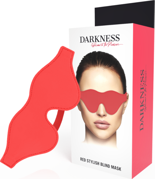 Benda per gli occhi Darkness Stylish in PVC con la sua fascia elastica