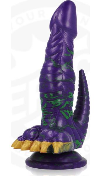 Dildo Epic Crocotta Mystic Aurora con la sua base