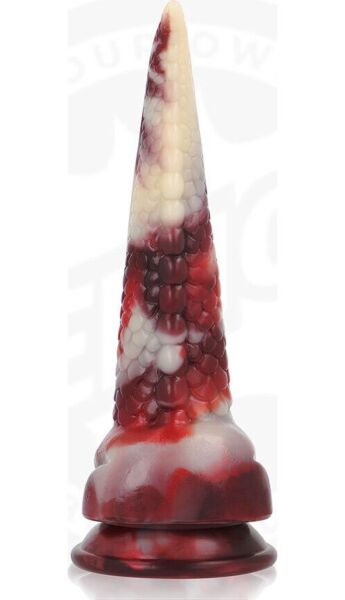Dildo Epic Draxis Ombra Abissale, con parte superiore più stretta e base per l'impugnatura