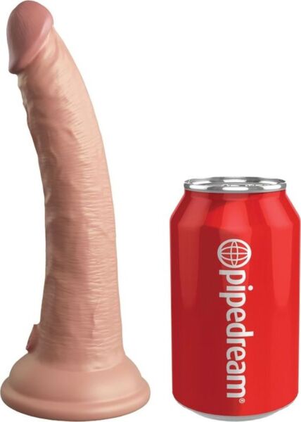Dildo vibrante realistico King Cock Elite con telecomando e base con ventosa