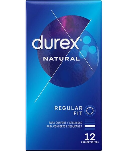 Confezione da 12 preservativi Durex Natural Plus