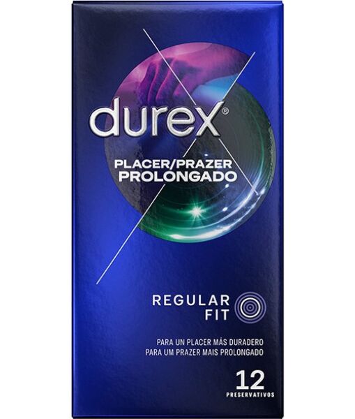 Confezione da 12 preservativi Durex Placer Prolongado