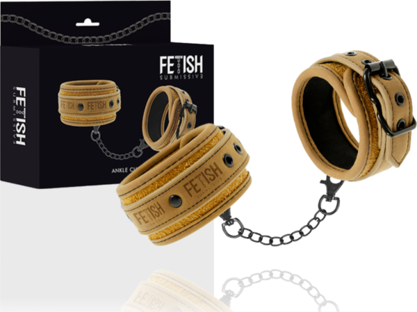 Manette Fetish Submissive Origin con interno imbottito e chiusura con fibbia metallica