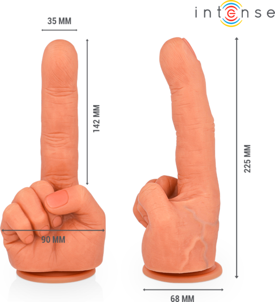 Dildo per il punto G Intense Hubert, flessibile e con base a ventosa