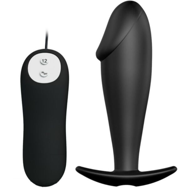 Plug anale vibrante Pretty Love BI-040040 di colore nero