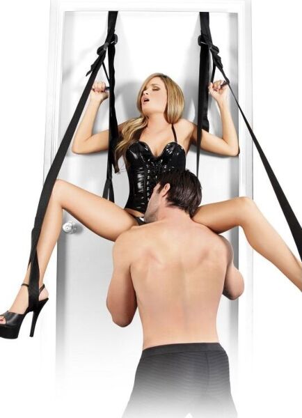 Altalena sexy per porta Pipedream Fetish Fantasy Deluxe, con sedile imbottito e cinghie