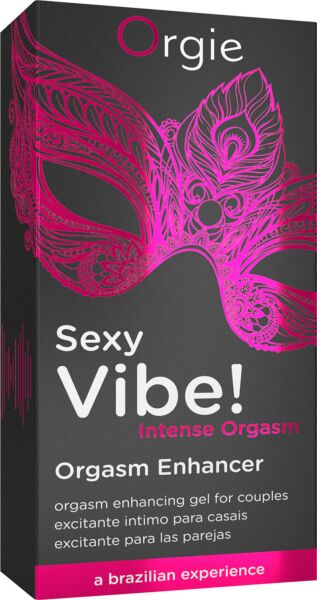 Flacone airless da 15 ml del gel stimolante Orgie Sexy Vibe! Intense Orgasm
