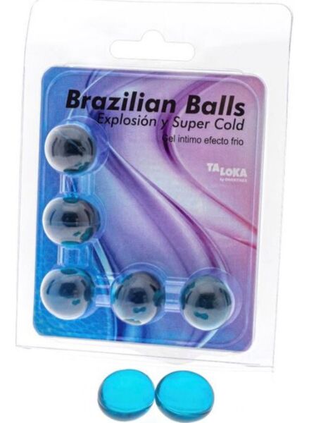 Confezione da 5 palline Brazilian Balls effetto freddo di Diverty Sex