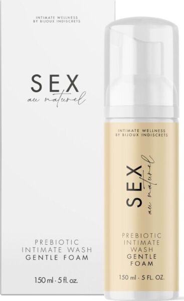Detergente intimo prebiotico in schiuma Bijoux Indiscrets Gentle Foam, flacone da 150 ml