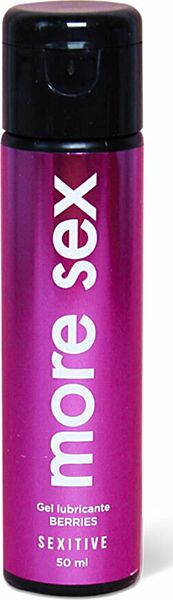 Gel lubrificante a base d'acqua Sexitive More Sex, flacone da 50 ml