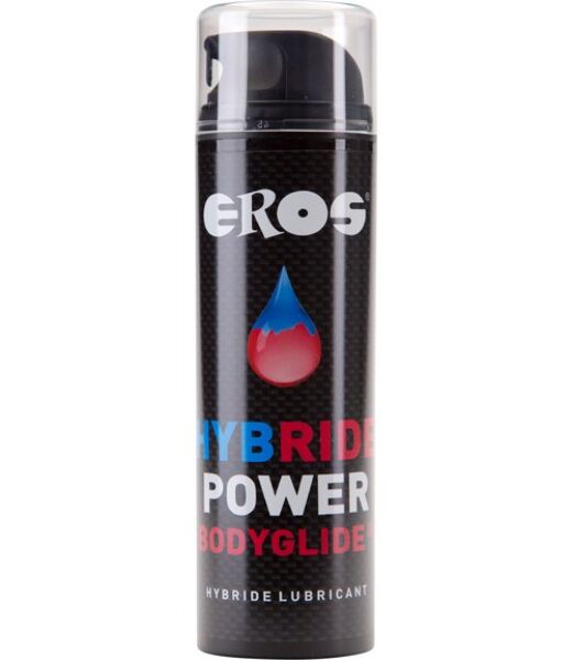 Lubrificante ibrido Eros Hybride Power Bodyglide in flacone con pompa