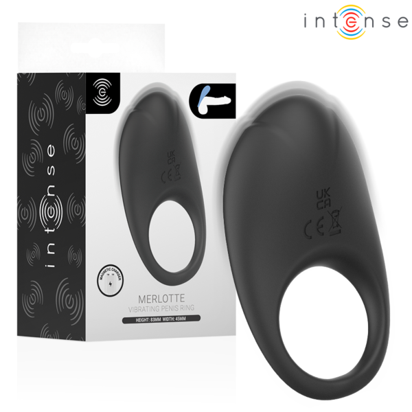 Anello vibrante Intense For Him per il pene, con stimolatore del clitoride nella parte superiore