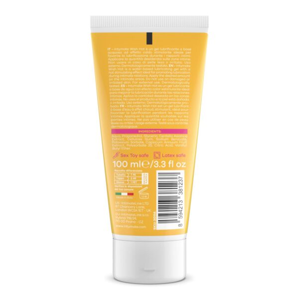 Lubrificante Intymate Wish Hot da 100 ml, con effetto caldo