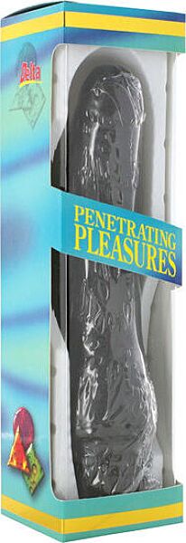 Vibratore realistico Seven Creations P-Shape 20 cm, pene di colore nero