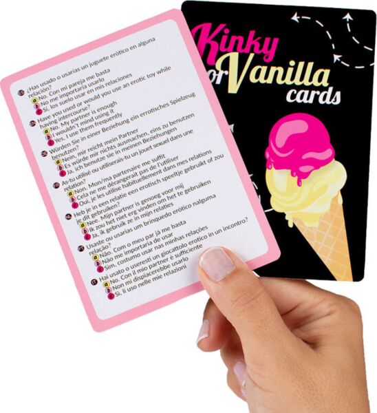 Gioco da tavolo erotico Secret Play Kinky or Vanilla, con la sua scatola