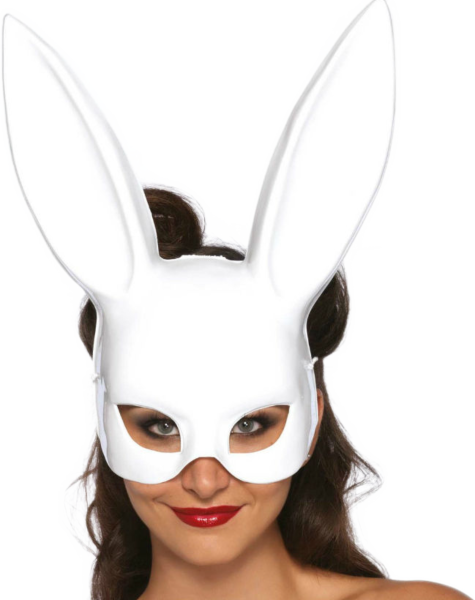 Maschera da coniglio Leg Avenue Masquerade Bunny Rabbit, con orecchie lunghe ed elastico